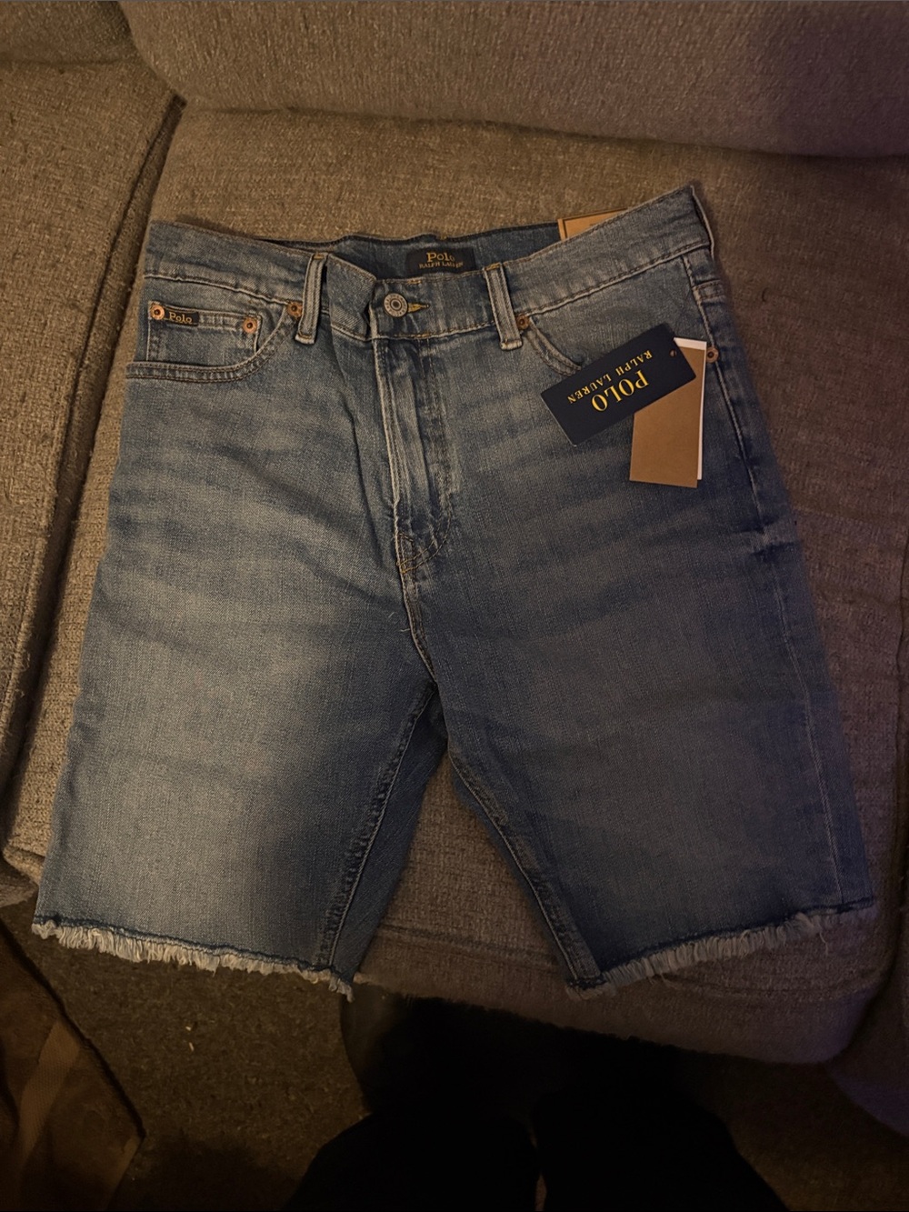 Ralph Lauren boys  Light Blue Denim Jean Shorts